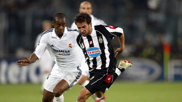 Alessandro Del Piero in azione contro il Real Madrid.