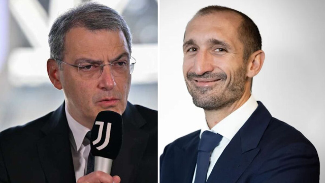Damien Comolli e Giorgio Chiellini. Foto &copy; Juventus