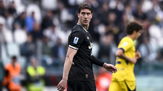 Dusan Vlahovic, attaccante della Juventus. Foto &copy; Juventus FC