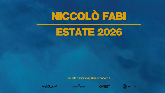 NICCOLO' FABI - ESTATE 2026  Tour  Magellano Concerti &copy; Creative Commons