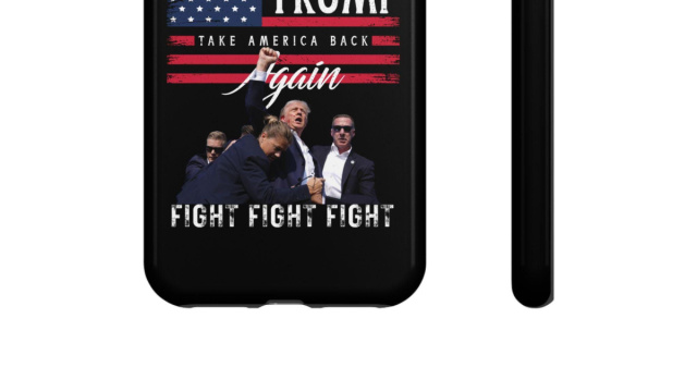 Trump Fight Take America Back Again Gift Donald Trump Tough Case ... &copy; Creative Commons