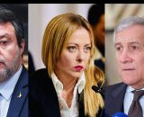 Matteo Salvini, Giorgia Meloni e Antonio Tajani (&copy; Facebook)