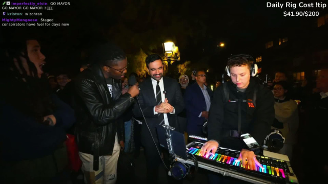 Zohran Mamdani interrompe la diretta streaming musicale : r ... &copy; Creative Commons