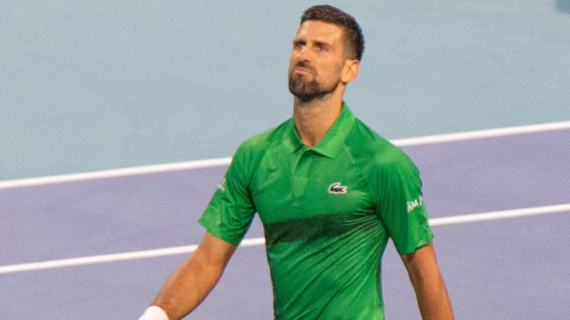 Đoković al Miami Open nel 2025.