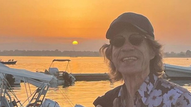Mick Jagger a Stromboli (&copy; Facebook)