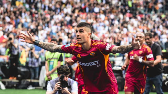 Gianluca Mancini, difensore della Roma. Foto &copy; Roma