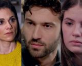 Rosa, Damiano e Cristina - screenshot &copy; Un posto al sole.