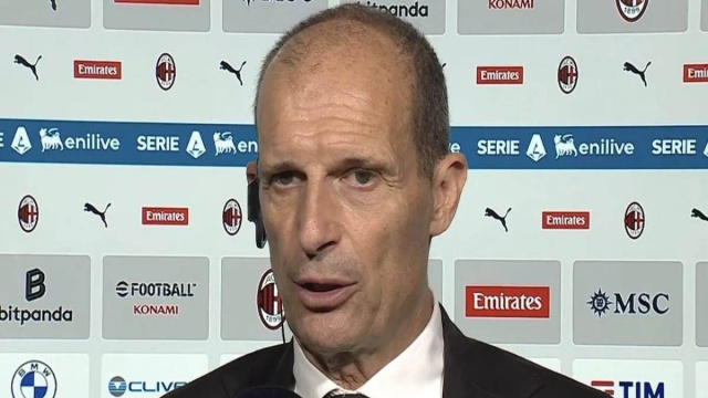 Massimiliano Allegri, esonerato alla sua seconda esperienza da allenatore del Milan. (Foto: intervista Dazn)