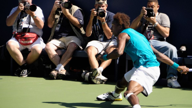 Monfils agli US Open 2009 (Wikimedia Commons).