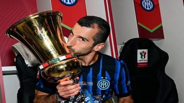 Henrikh Mkhitaryan (37 anni) vicino al rinnovo con l'Inter. (Foto: &copy; profilo Instagram ufficiale Henrikh Mkhitaryan)