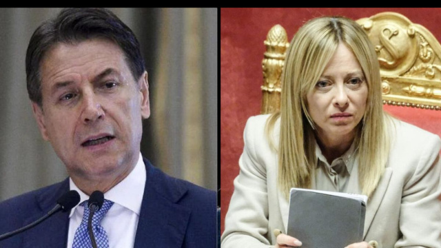 Giuseppe Conte e Giorgia Meloni (&copy; Facebook)