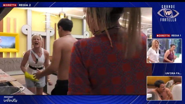 Antonella Elia e Alessandra Mussolini &copy;Grande Fratello Vip/Mediaset.