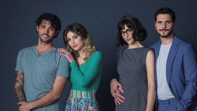 Erasmo Genzini, Flavia Gatti, Maria Vera Ratti e Alessio Lapice &copy;Roberta Valente - Notaio a Sorrento/Rai.