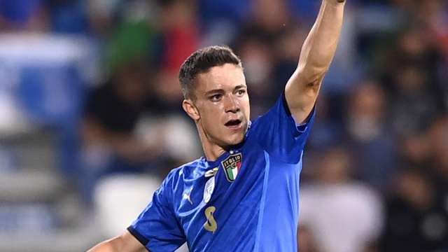 Giacomo Raspadori e il primo gol in Nazionale in Italia-Lituania 5 ... &copy; Creative Commons