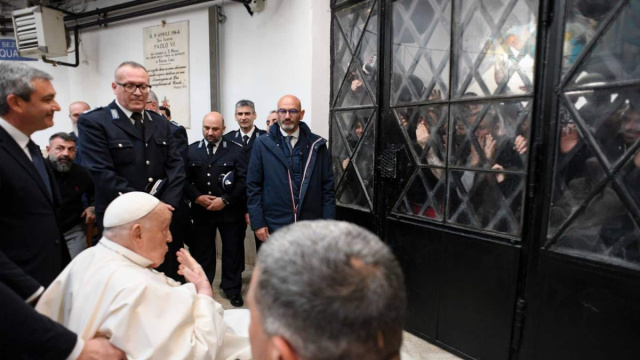Gioved&igrave; Santo, Papa Francesco nel carcere di Regina Coeli per ... &copy; Creative Commons