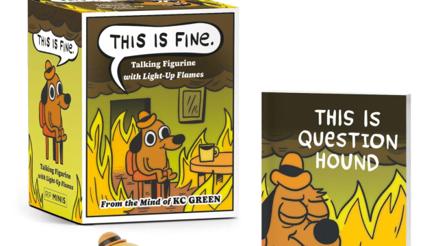 This Is Fine Talking Figurine: With Light and Sound! : Green ... &copy; Creative Commons
