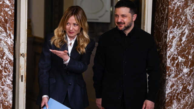 Meloni a Zelensky: &laquo;Siamo sempre al fianco di Kiev&raquo; &copy; Creative Commons