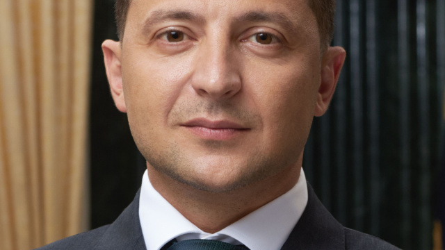 File:Volodymyr Zelensky Official portrait (cropped).jpg - Wikipedia &copy; Creative Commons