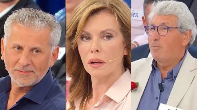 Marco, Cinzia e Mario - screenshot &copy; Canale 5.