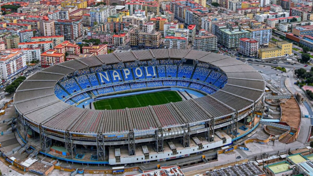 Lo stadio Diego Armando Maradona di Napoli.