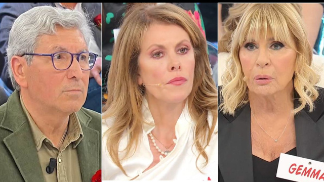 Mario Lenti, Cinzia Paolini e Gemma Galgani &copy; Canale 5.
