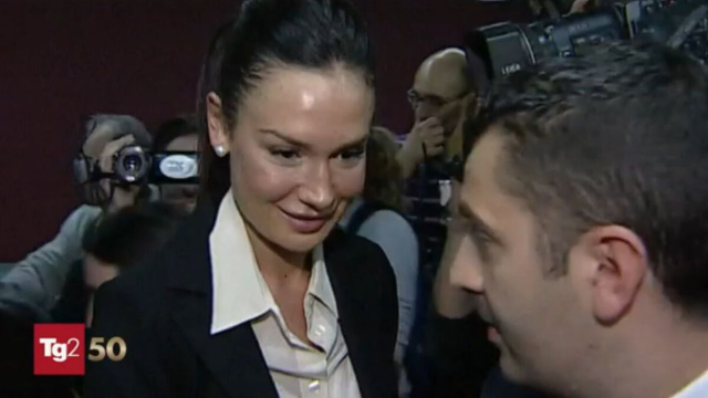 Nicole Minetti (Screenshot dal Tg2).