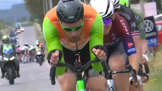 Van Schip in azione al Giro di Grecia - &copy; Screenshot Eurosport
