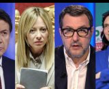 Giuseppe Conte, Giorgia Meloni, Matteo Salvini ed Elly Schlein (&copy; Facebook)