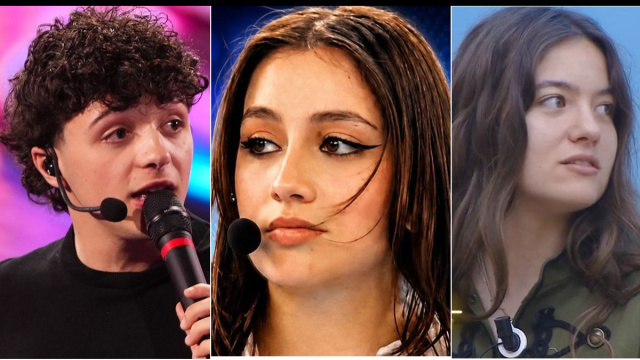 In foto Lorenzo, Angie ed Elena ad Amici &copy; Mediaset