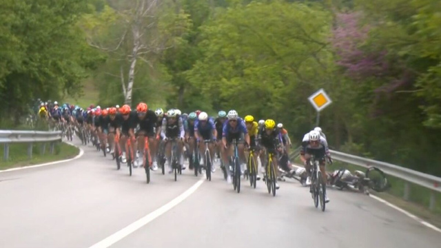 La caduta di Soler - &copy; Screenshot Eurosport