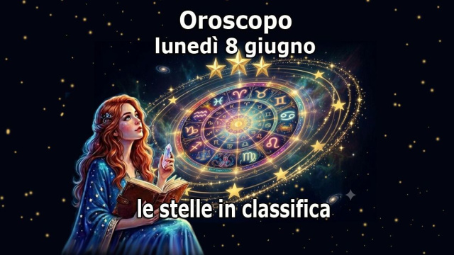 Locandina per l'oroscopo di luned&igrave; 8 giugno 2026 - &copy; Gemini IA.