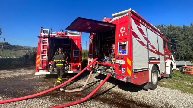 Vigili del fuoco durante un intervento - &copy; Vigili del Fuoco