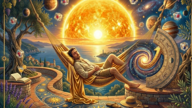 Uomo che si riposa su un amaca- &copy; Gemini AI