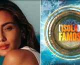 Zeudi Di Palma e il logo dell'Isola dei famosi &copy; Instagram.