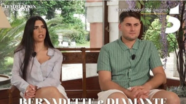 Bernadette e Diamante (screenshot Mediaset).