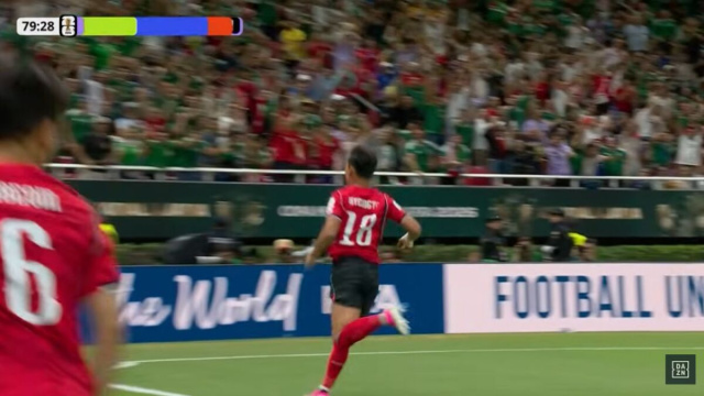 (Corea-Cechia) Hyeon-gyu Oh esulta dopo il gol della rimonta. (Screenshot Dazn)..png