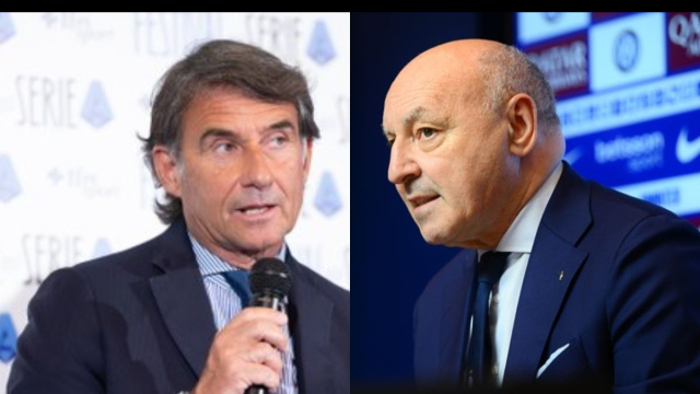 Giovanni Carnevali, ad della Juventus. Foto &copy; Sassuolo. Giuseppe Marotta, presidente dell'Inter. Foto &copy; Inter
