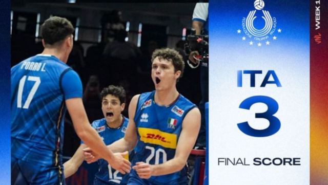 Il post su Instagram con cui la nazionale ha festeggiato la vittoria sulla Germania.