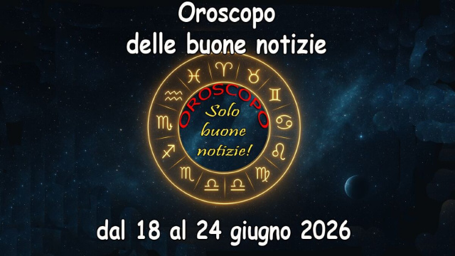 Locandina per l'oroscopo della settimana, solo buone notizie - &copy; Roberta Carsoli.