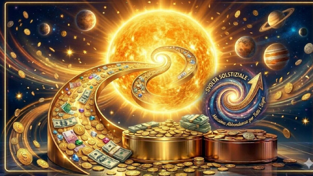 Sistema solare con monete e banconote-&copy;Gemini AI