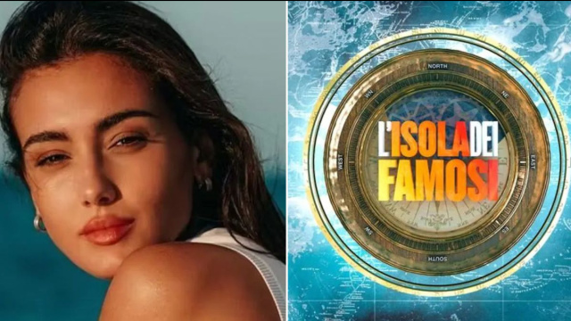 Zeudi Di Palma e il logo dell'Isola dei famosi &copy; Instagram.