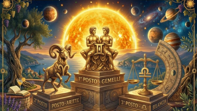 Podio del 14/06: 1&deg; posto Gemelli, 2&deg; Ariete, 3&deg; Bilancia