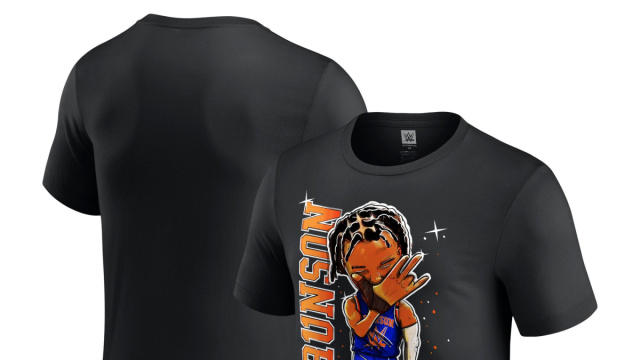 Maglietta nera da uomo WWE x Jalen Brunson &copy; Creative Commons