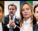 Roberto Vannacci, Matteo Salvini, Giorgia Meloni e Giuseppe Conte (&copy; Facebook)