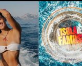 Zeudi Di Palma e il logo dell'Isola dei famosi &copy; Instagram/Mediaset.