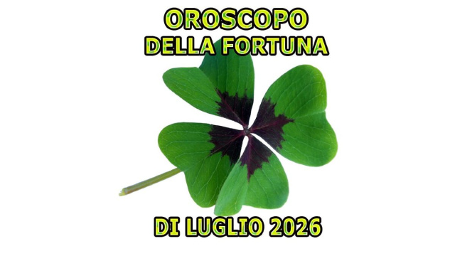 Locandina per l'oroscopo della fortuna di luglio 2026 - &copy; Roberta Carsoli.