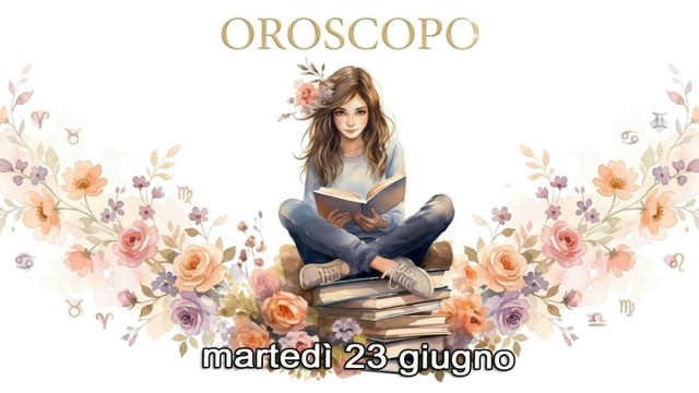 Locandina per l'oroscopo di marted&igrave; 23 giugno 2026 - &copy; Gemini IA.