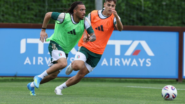 Luca Koleosho, esterno del Paris FC. Foto &copy; Nazionale Italiana