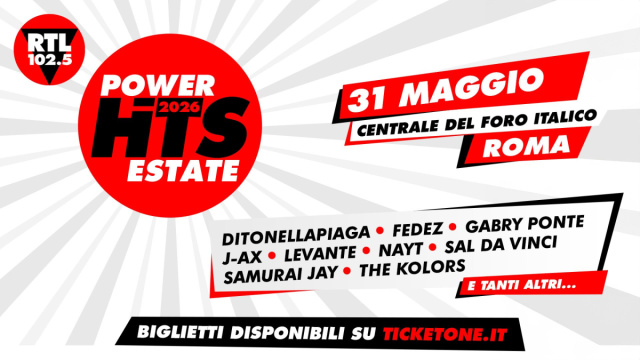 RTL 102.5 Power Hits Estate 2026, a Roma il primo grande evento ... &copy; Creative Commons