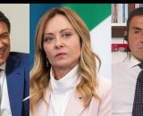 Giuseppe Conte, Giorgia Meloni e Roberto Vannacci (&copy; Facebook)